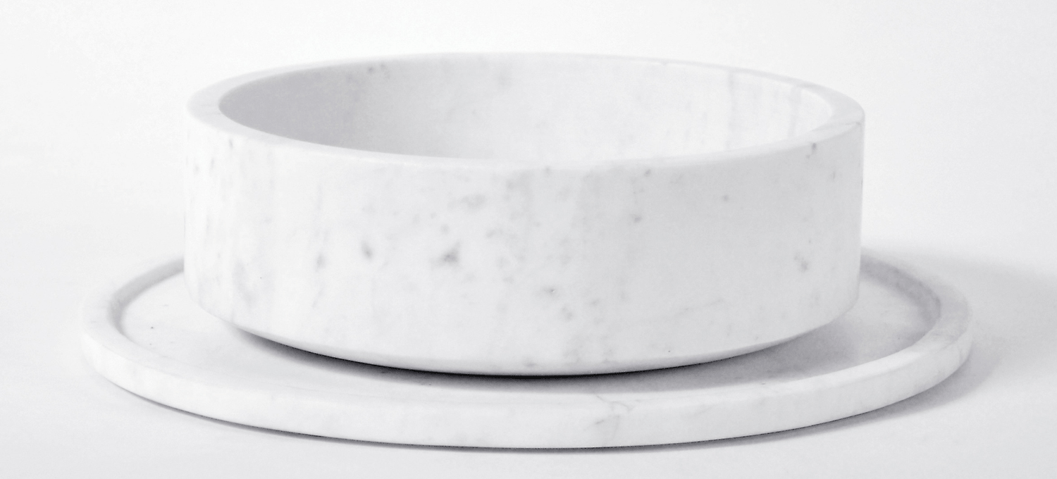 Forte 2 Marble Bowl - White - XLBOOM - Home Accessory