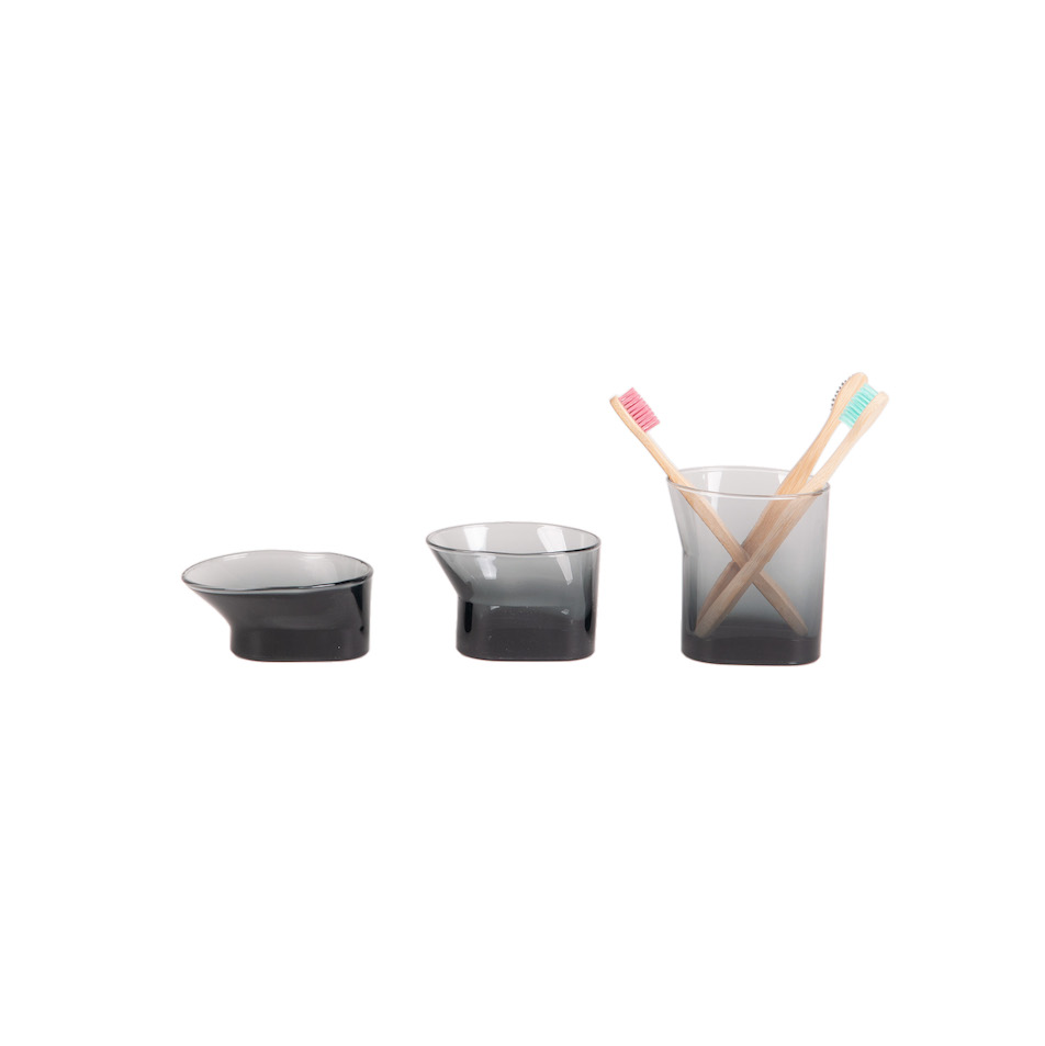 Cala Set Of 3 Grey XLBOOM Bathroom Essentials