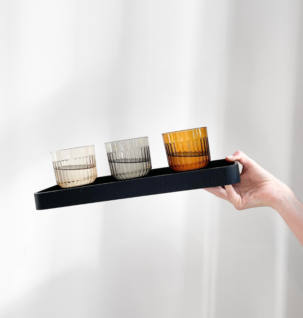 Serve tray and Lima tumblers